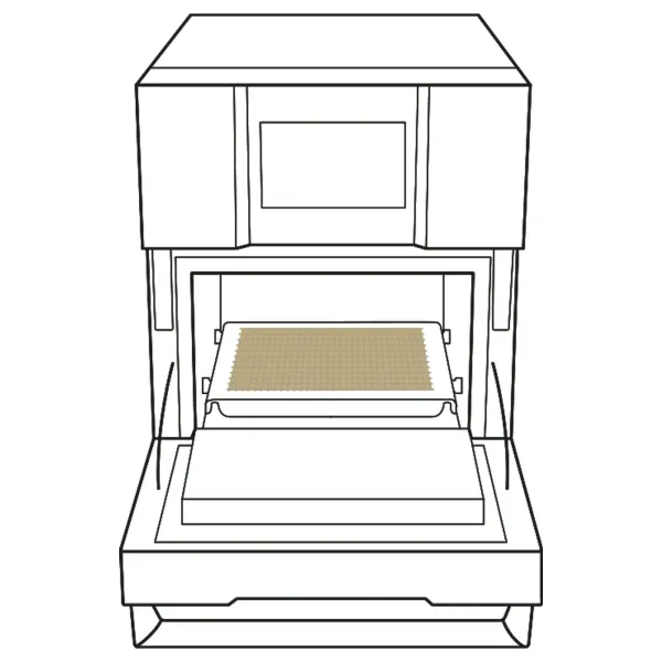 Non-stick fiberglass mesh 30x30cm UNOX XUC295